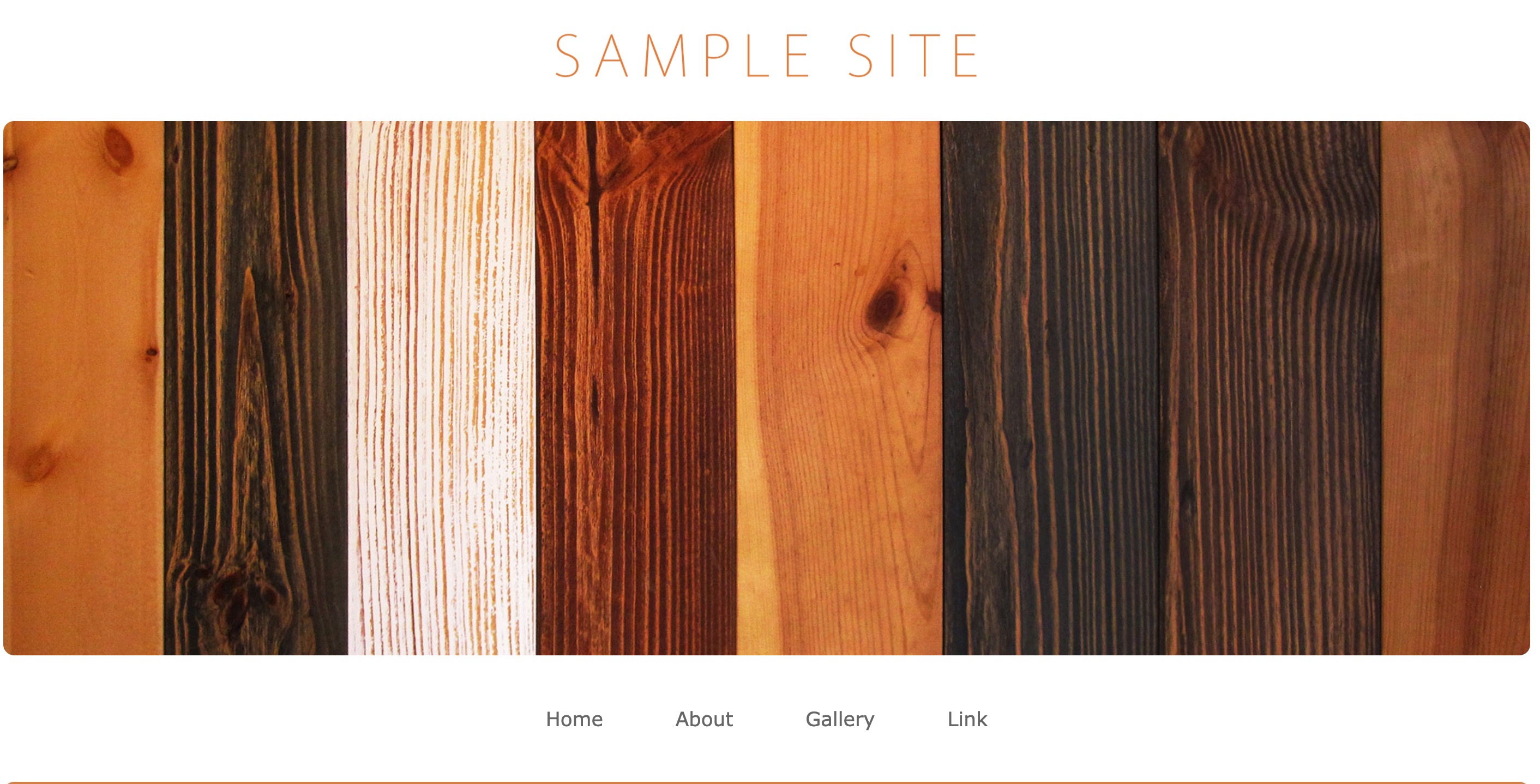 サンプルサイト1です。